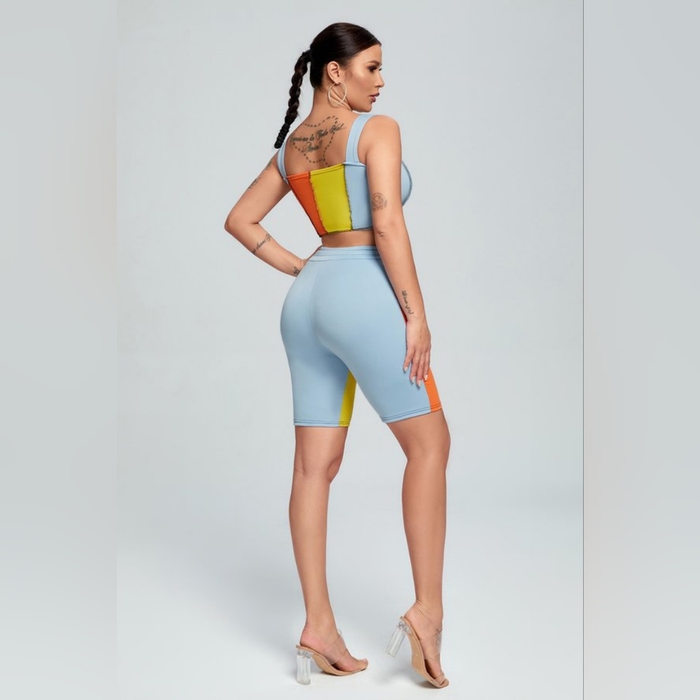 🧡Mila Color blocked Set🩵 - Picture 9 of 13